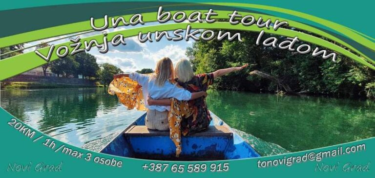 Vožnja unskom lađom – turistički proizvod Novog Grada